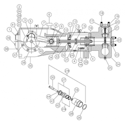 KA-260-350 Рем.комплект поршня (3.5 INCH) Kerr Pumps 287030098