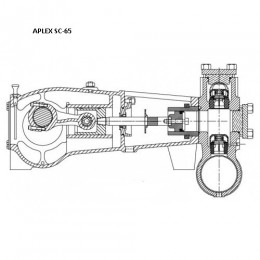 146-058512-236  Приводной ключ для насоса Аплекс SC-65 (Aplex)